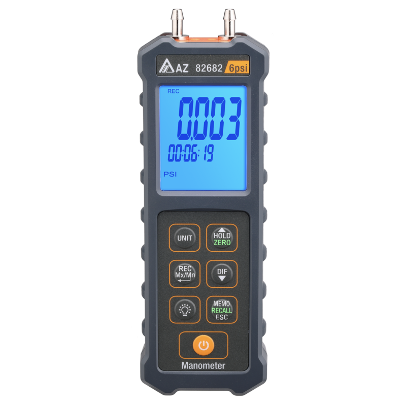 máy đo áp suất thang cực thấp az 82682 6psi bỏ túi