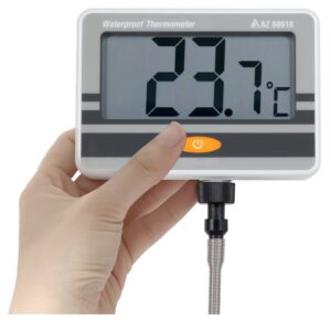 Máy đo nhiệt độ chống nước IP67 AZ 88910 - Đầu dò dài 50cm chuyên dụng
